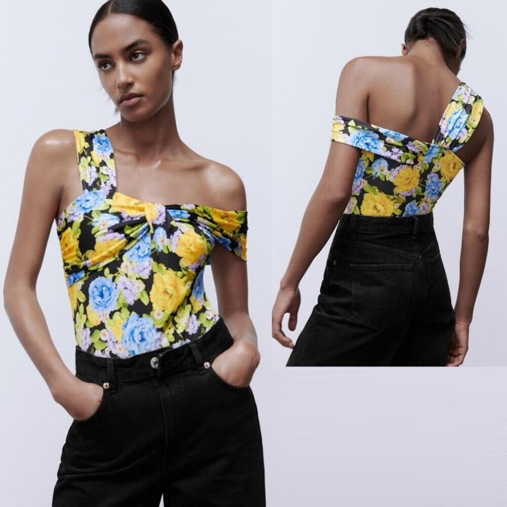 Zara floral bodysuit